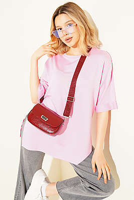 Loyşa Duble Kol Yırtmaçlı T-shirt Pembe - Kadın Giyim Modelleri