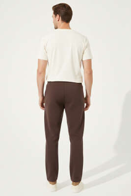 Loyşa Düz Paça Erkek Eşofman Alt Kahve - Erkek Eşofman Alt