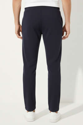 Loyşa Düz Paça Erkek Eşofman Alt Lacivert - Erkek Eşofman Alt