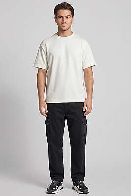 Loyşa Erkek Basic T-shirt Beyaz - Erkek T-shirt