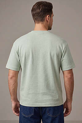 Loyşa Erkek Basic T-shirt Mint - Erkek T-shirt