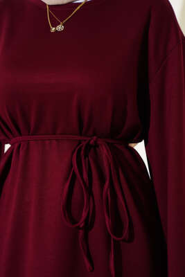 Loyşa Geniş Kollu İp Kuşaklı Tunik Bordo - 100-300 TL Ürünler