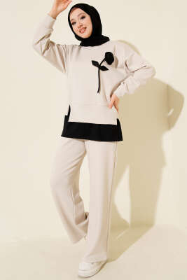 Loyşa Gül Desen İkili Takım Taş - PİYES COLLECTİON