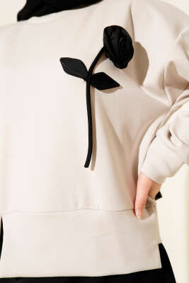 Loyşa Gül Desen İkili Takım Taş - İkili Takım