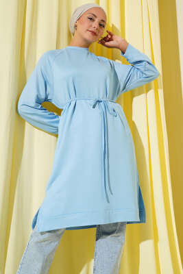 Loyşa İp Kuşaklı Uzun Tunik Mavi - 300-500 TL Ürünler