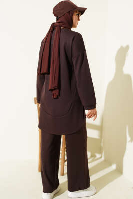 Loyşa Oval Kesim İkili Takım Kahve - İkili Takım