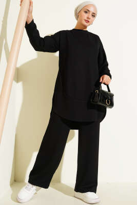 Loyşa Oval Kesim İkili Takım Siyah - İkili Takım