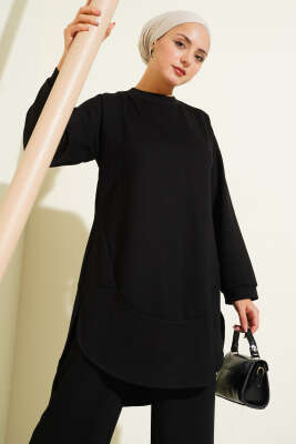 Loyşa Oval Kesim İkili Takım Siyah - İkili Takım