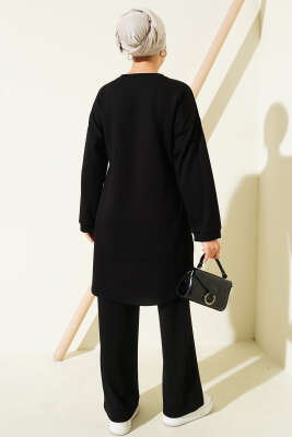 Loyşa Oval Kesim İkili Takım Siyah - İkili Takım