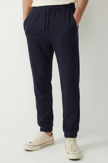 Loyşa Paça Lastikli Erkek Eşofman Altı Lacivert - Yeni Erkek Giyim