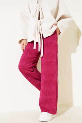 Loyşa Palazzo Pantolon Bordo - PİYES COLLECTİON