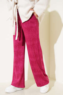 Loyşa Palazzo Pantolon Bordo - Yılın Fırsatı