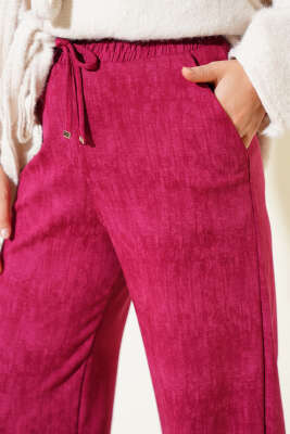 Loyşa Palazzo Pantolon Bordo - Yılın Fırsatı