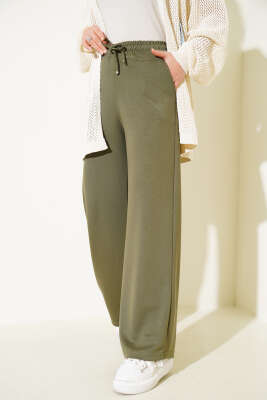Loyşa Palazzo Pantolon Haki