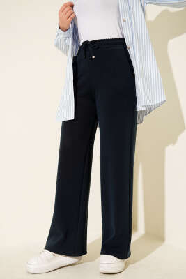 Loyşa Palazzo Pantolon Lacivert - Pantolon