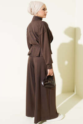 Loyşa Pens Detaylı İkili Takım Kahve - İkili Takım