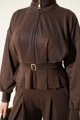 Loyşa Pens Detaylı İkili Takım Kahve - İkili Takım