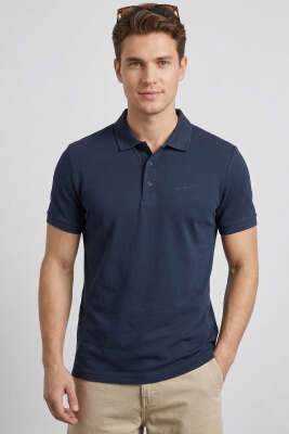Loyşa Polo Yaka Erkek T-shirt Lacivert 
