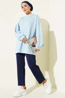 Loyşa Salaş Basic Tunik Bebe Mavi - Tunik