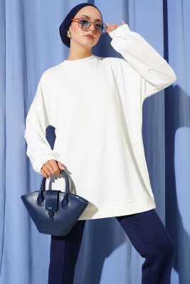 Loyşa Salaş Basic Tunik Ekru 