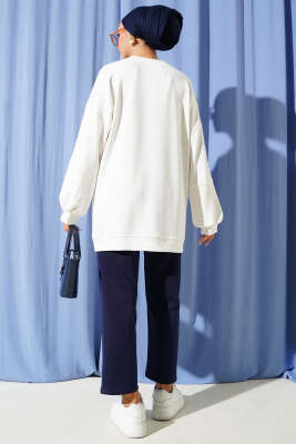 Loyşa Salaş Basic Tunik Ekru - Tunik