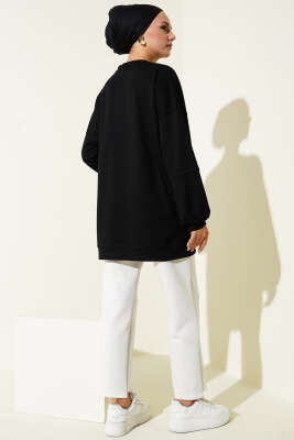 Loyşa Salaş Basic Tunik Siyah - Tunik