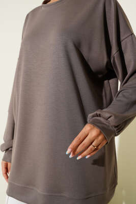 Loyşa Salaş Basic Tunik Vizon - Tunik