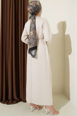 Loyşa Salaş Elbise Bej - Elbise