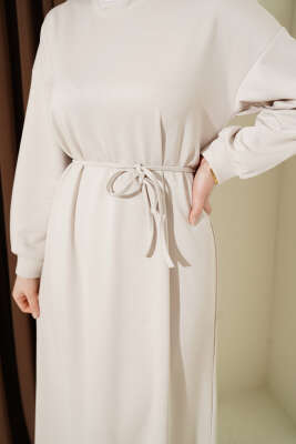 Loyşa Salaş Elbise Bej - Elbise