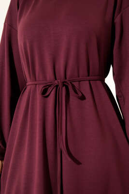 Loyşa Salaş Elbise Bordo - Tesettür Elbise