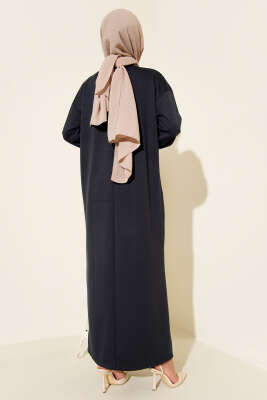 Loyşa Salaş Elbise Füme - Tesettür Elbise