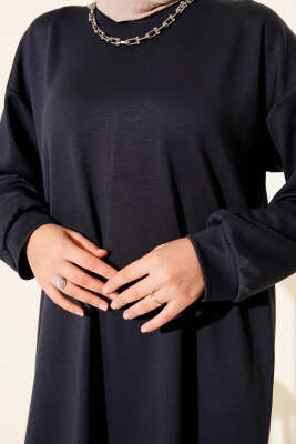 Loyşa Salaş Elbise Füme - Tesettür Elbise