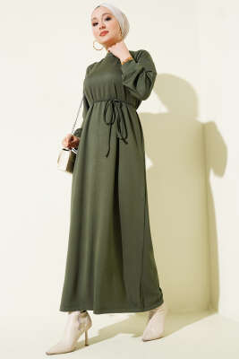 Loyşa Salaş Elbise Haki - YAZGI TEKSTİL