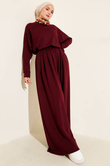 Loyşa Salaş İkili Takım Bordo - İkili Takım