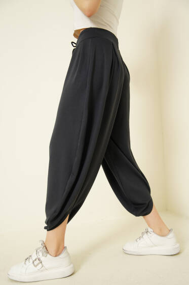 Loyşa Şalvar Pantolon Antrasit - Kadın Giyim Modelleri