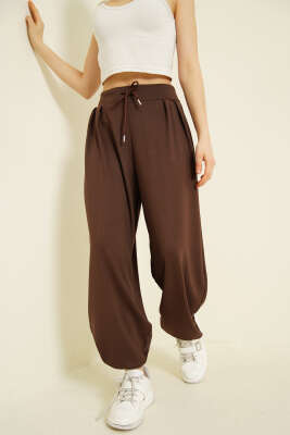 Loyşa Şalvar Pantolon Kahve - Kadın Giyim Modelleri