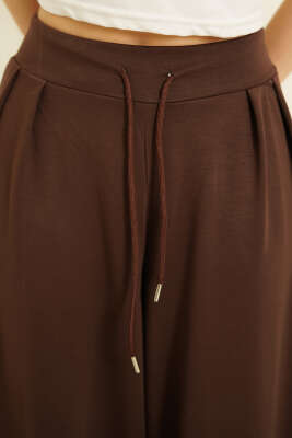 Loyşa Şalvar Pantolon Kahve - Kadın Giyim Modelleri