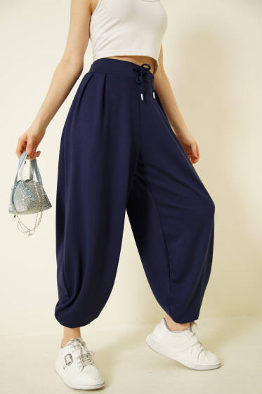 Loyşa Şalvar Pantolon Lacivert - Kadın Giyim Modelleri