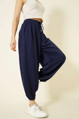 Loyşa Şalvar Pantolon Lacivert - Kadın Giyim Modelleri