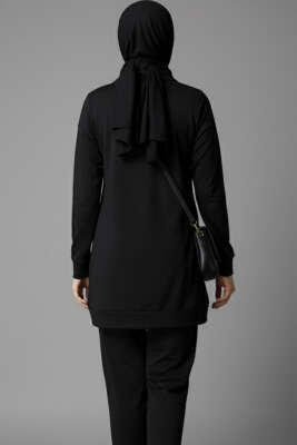 Loyşa Taşlı Fermuarlı İkili Takım Siyah - 700-1000 TL Ürünler