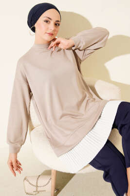 Loyşa Taşlı Piliseli Tunik Taş - Tunik