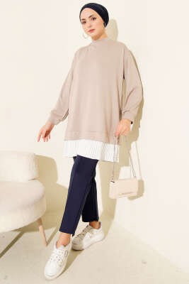 Loyşa Taşlı Piliseli Tunik Taş - Tunik