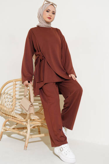 Loyşa Yandan Bağlamalı Çımalı İkili Takım Kahve - İkili Takım