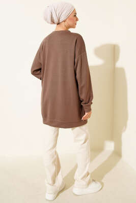 Loyşa Yuvarlak İncili Tunik Vizon - Tunik