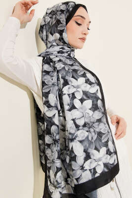 Manolya Desen Şal Antrasit 