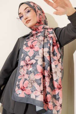 Manolya Desen Şal Füme - Başörtüsü