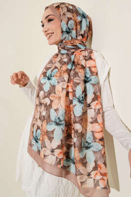 Manolya Desen Şal Latte - Başörtüsü