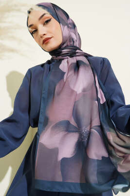 Manolya Desenli Şal Petrol 