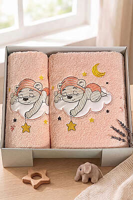 Masal Serisi 2'li Bebek Havlu Seti Yavru Ağzı - MAHİR HAVLU