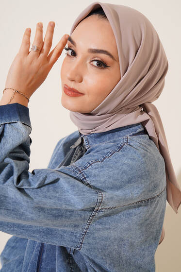 Medine İpeği Eşarp Taş - Black&White